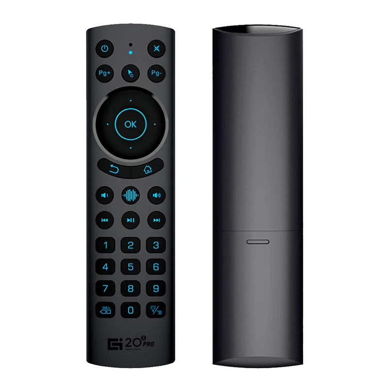 FULL-G20S PRO BT5.0 2.4G Wireless Smart Voice Air Mouse Gyroscope IR Learning Backlit Remote Control For Android TV BOX