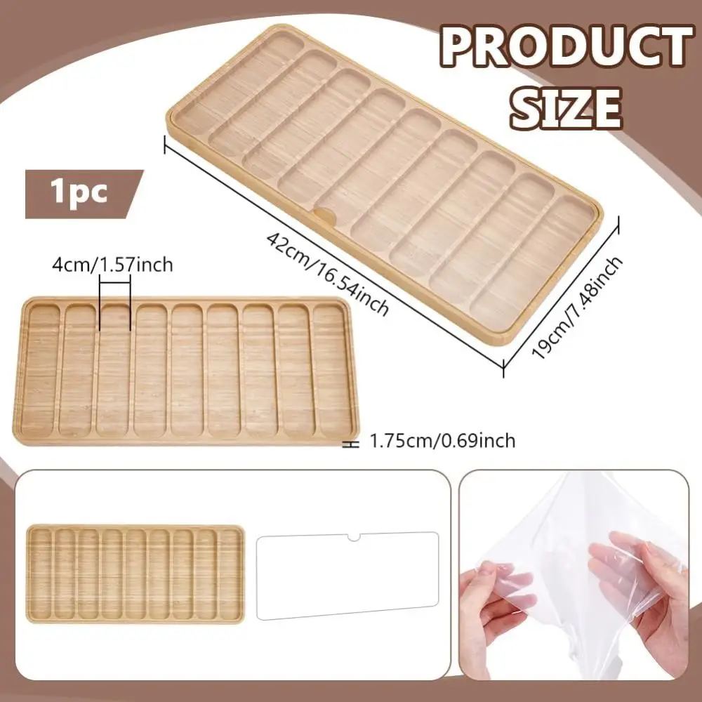 Wooden Watch Band Organizer 4/8/9 Slots with Acrylic Top Lid Watch Band Display Case Watches Straps Storage Box