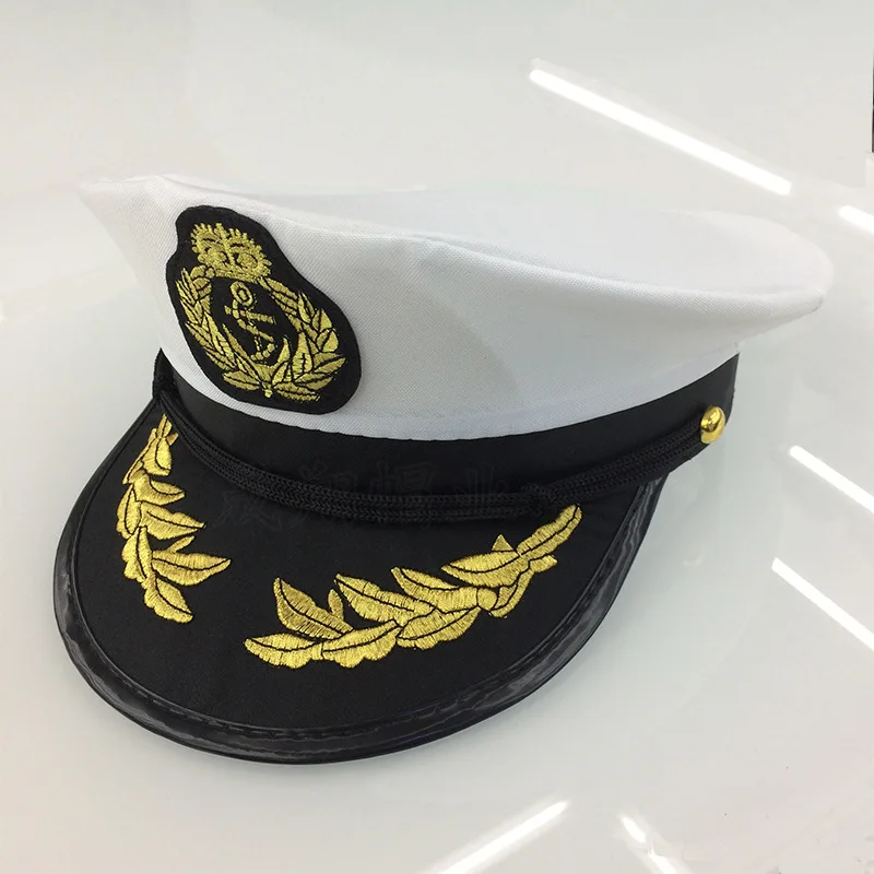 Military Hat Army Peaked Military cap outdoor flat-topped men white flight Air Force performance 8M145
