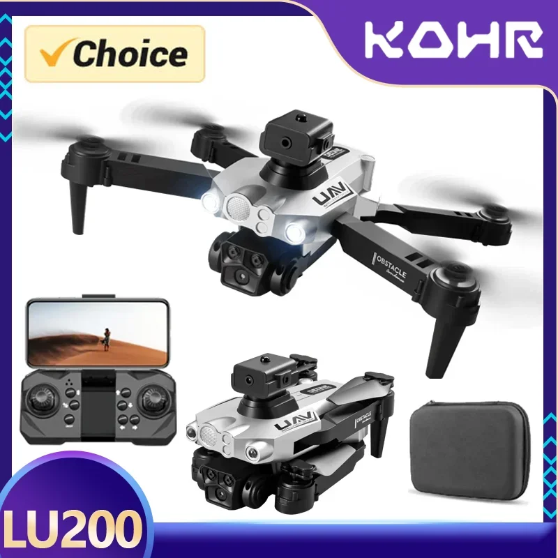 

New Lu200 Mini Drone 4k Professional FPV Drones Three HD Camera RC Helicopter Obstacle Avoidance Quadcopter Toys Gifts Drone