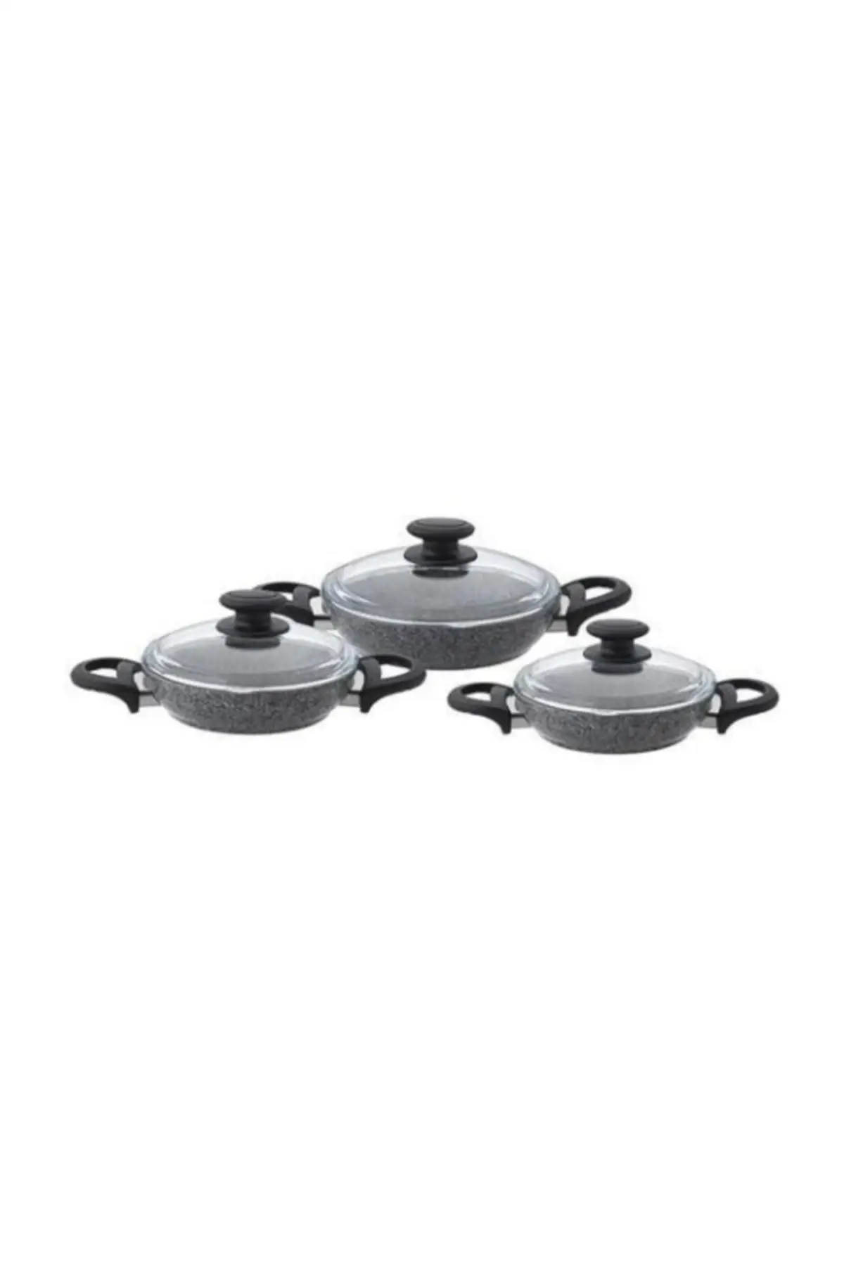 DOLBOVI titangranite 3 pcs Sahan Set gray Cookware Set