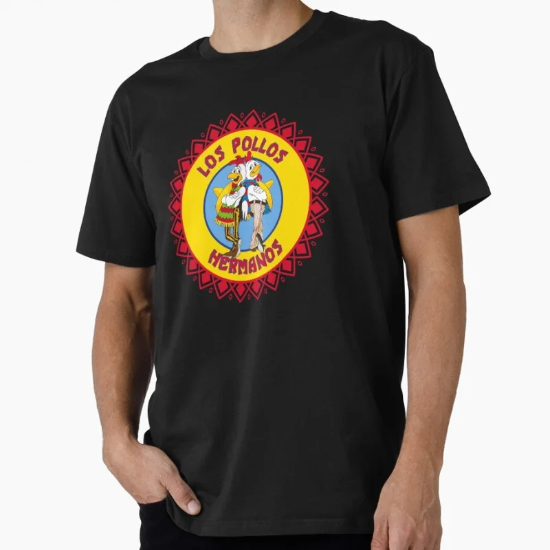 

Los Pollos Hermanos Vintage Crime Movie Breaking Bad Gift t shirt Men's O-Neck Short Sleeve Graphic clothes All size tee S-6XL