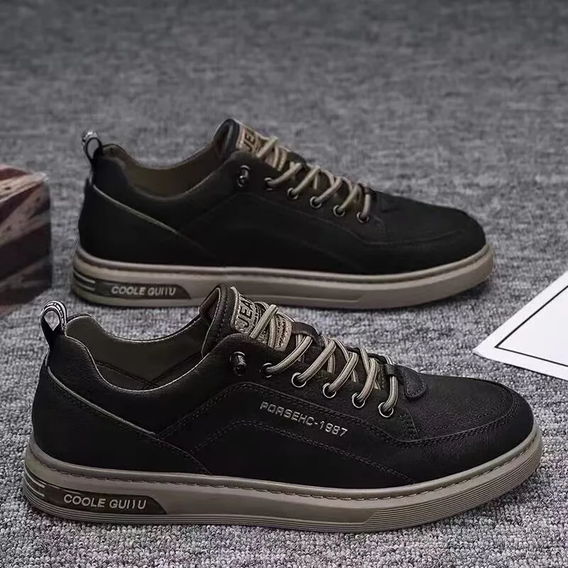 Popular Men Casual Shoes Breathable White Sneakers Fashion Driving Walking Tennis Shoes for Male Skate Fashion Flats image 3