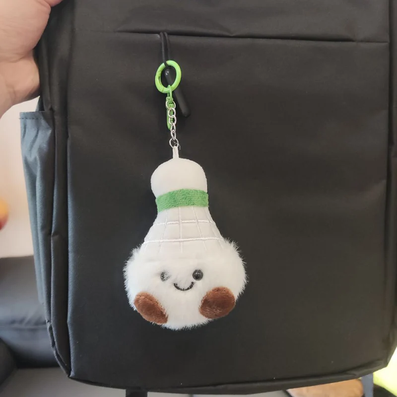 Pendentif de poupée en peluche de Badminton créatif et mignon, porte-clés de dessin animé de Couple, emballage amusant, décoration, 2025