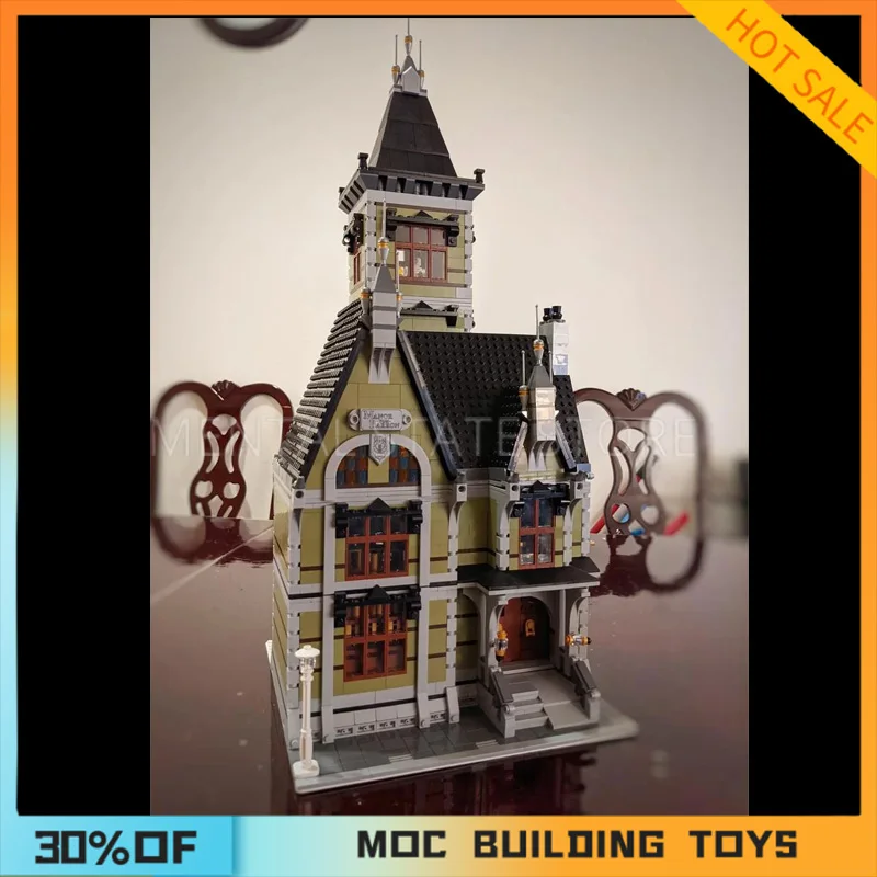 [3723 قطعة] مخصصة MOC منزل مسكون اللبنات الإبداعية مجموعة الجذعية ألعاب تعليمية البناء أطقم منمذجة هدايا عيد الميلاد