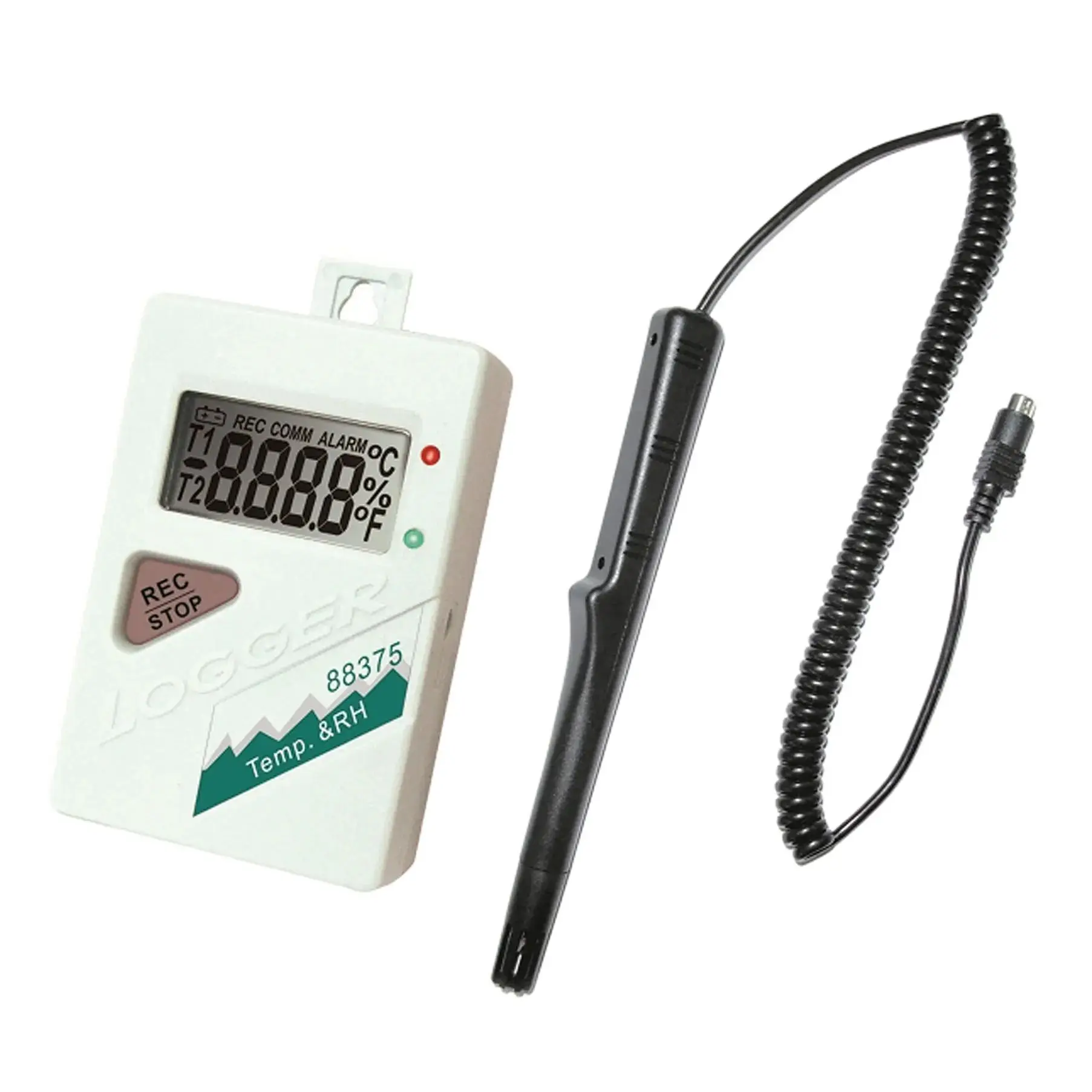 AZ88375 Data Logger RH% Probe Hygrometer Recorder Humidity Thermometer Laboratory Basement Wine Cellar