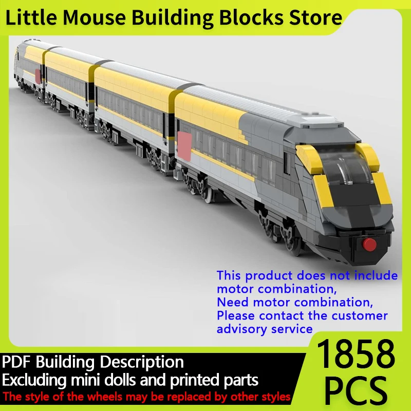 

Модель городского автомобиля MOC, строительные кирпичи, канадский дизельный поезд, модульная технология, подарки, праздник, сборка, детские игрушки, костюм