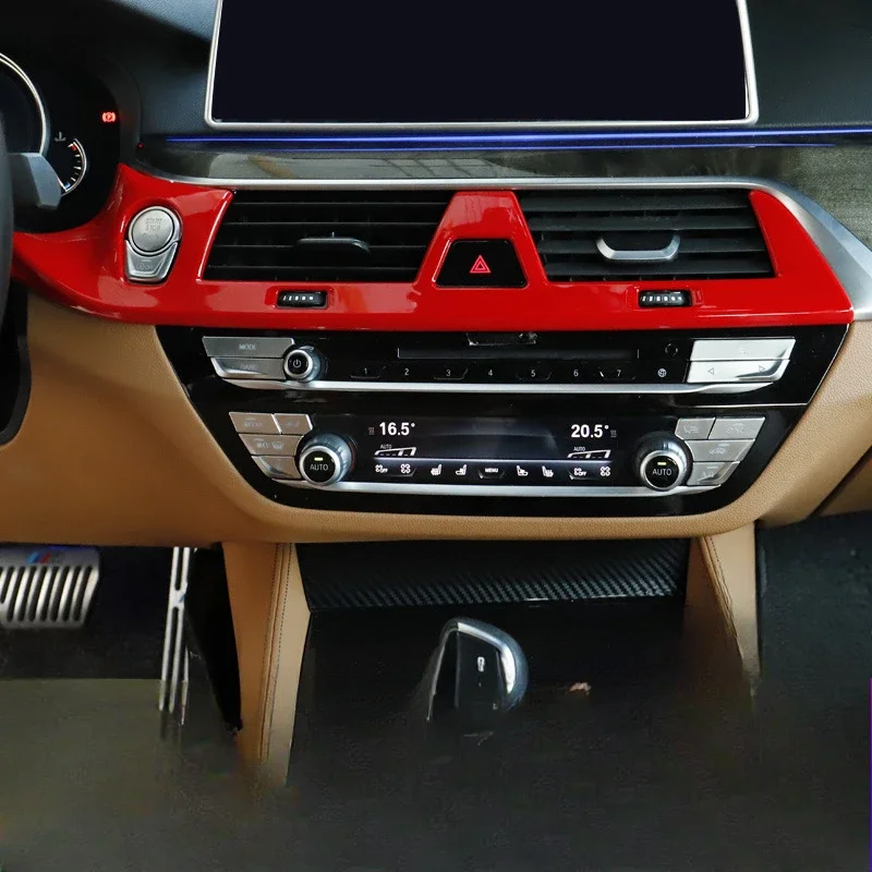 

Weizhida For BMW 5 Series G30 G38 18-23 ABS Car Central Air Conditioning Outlet Panel Frame Cover Trim Interior Car Accessories