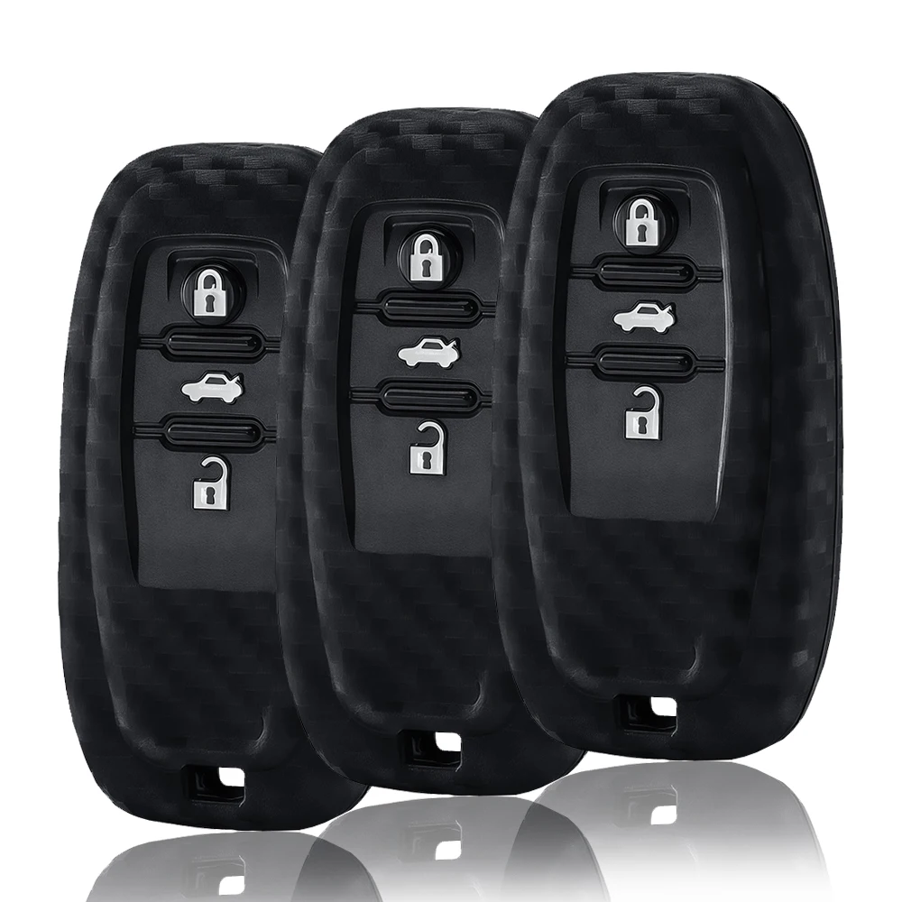 Silicone Car Key Case Cover For Audi Q3 Q5 Q7 A1 A3 8P A4 B9 A5 A6 C7 8S 8W A7 A8 4M S4 S5 S6 S7 S8 RS3 RS6 SQ5 TTS TFSI