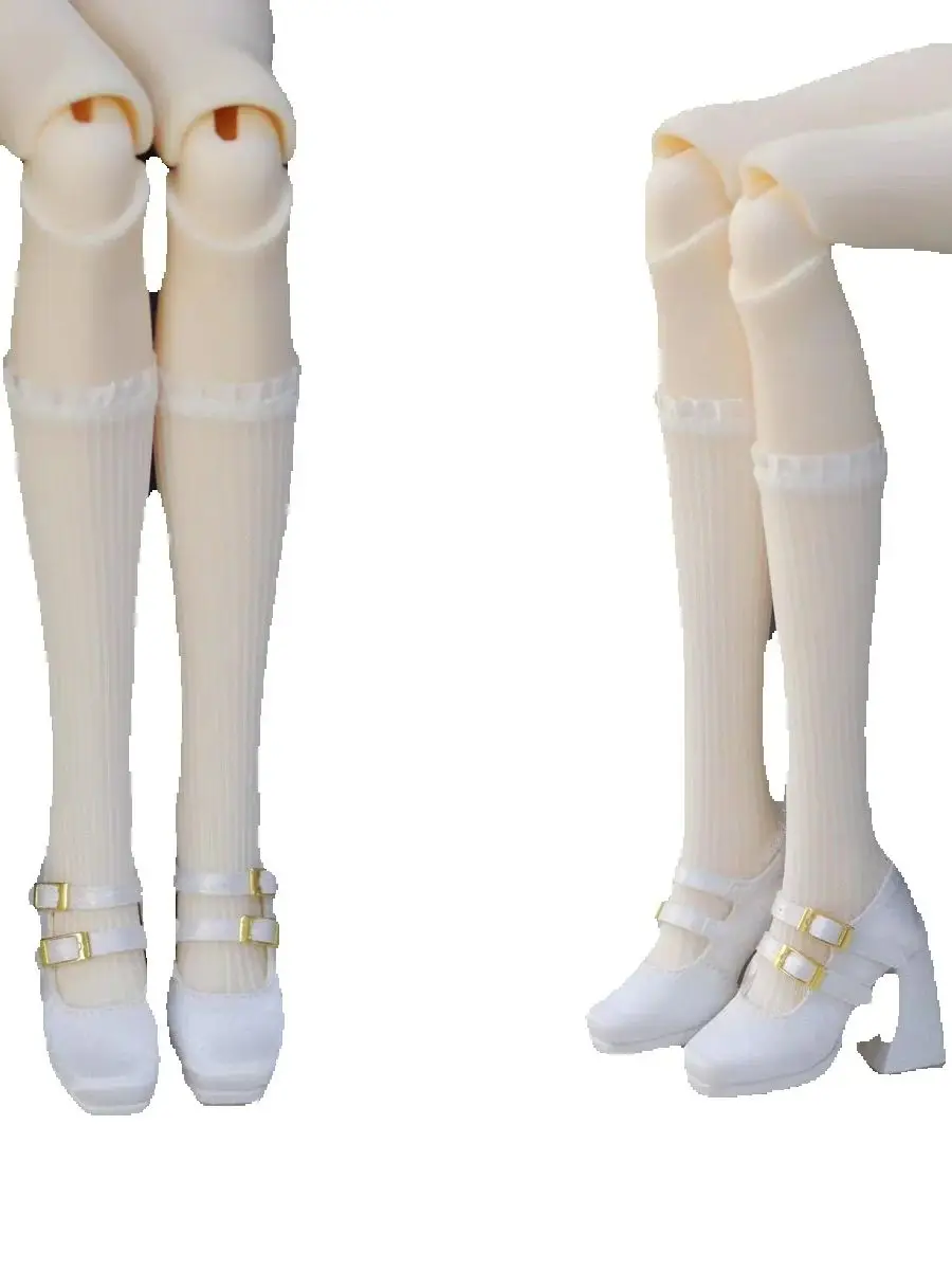 أحذية دمية BJD مناسبة لـ 1/3DD/SDGR أحذية نسائية بكعب عالي بإبزيم معدني جديد بمقدمة مربعة 4 ألوان