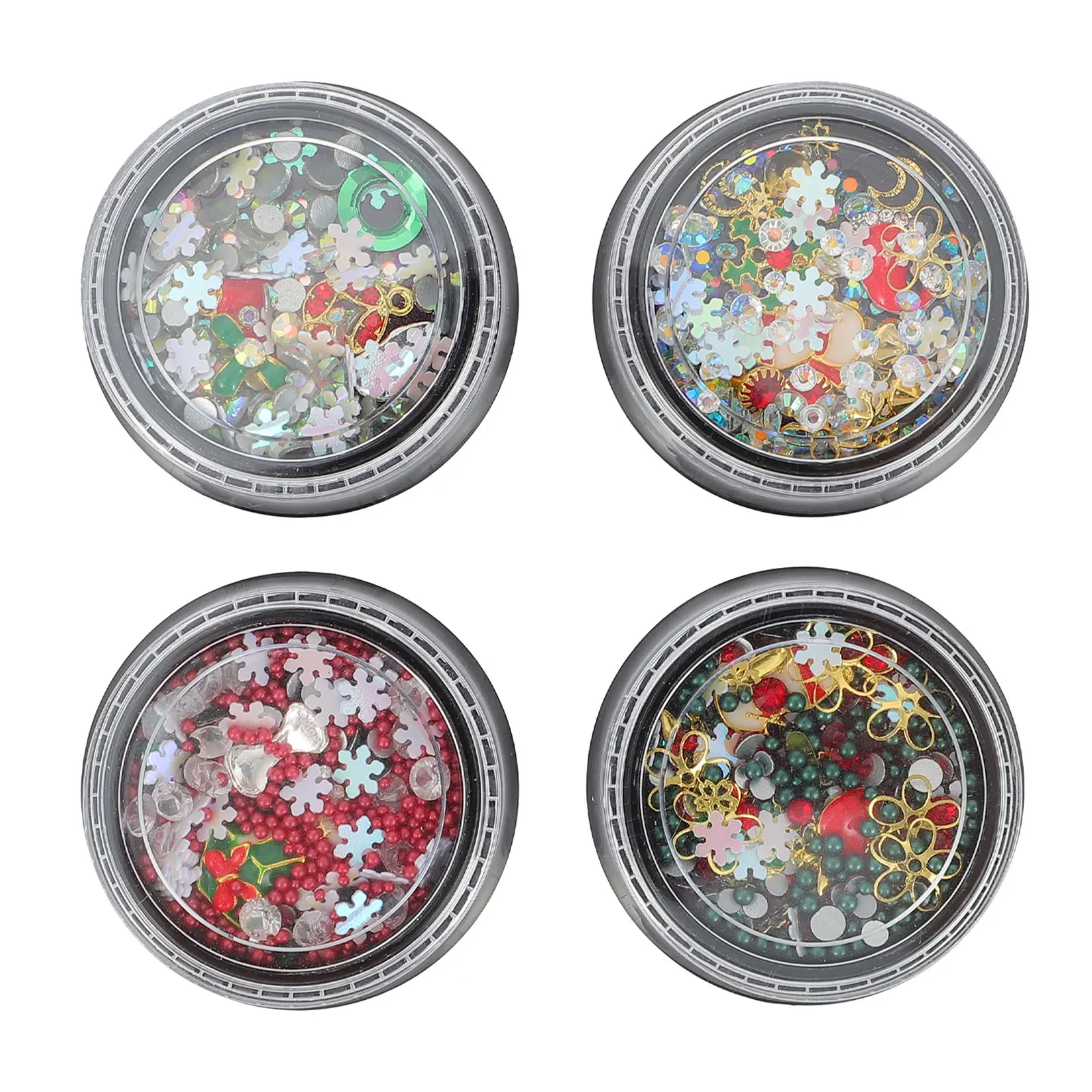 

Alloy Nail Art Decorations Xmas Manicure Accessories Fashion Design Christmas Themed Fingernail naments for Women