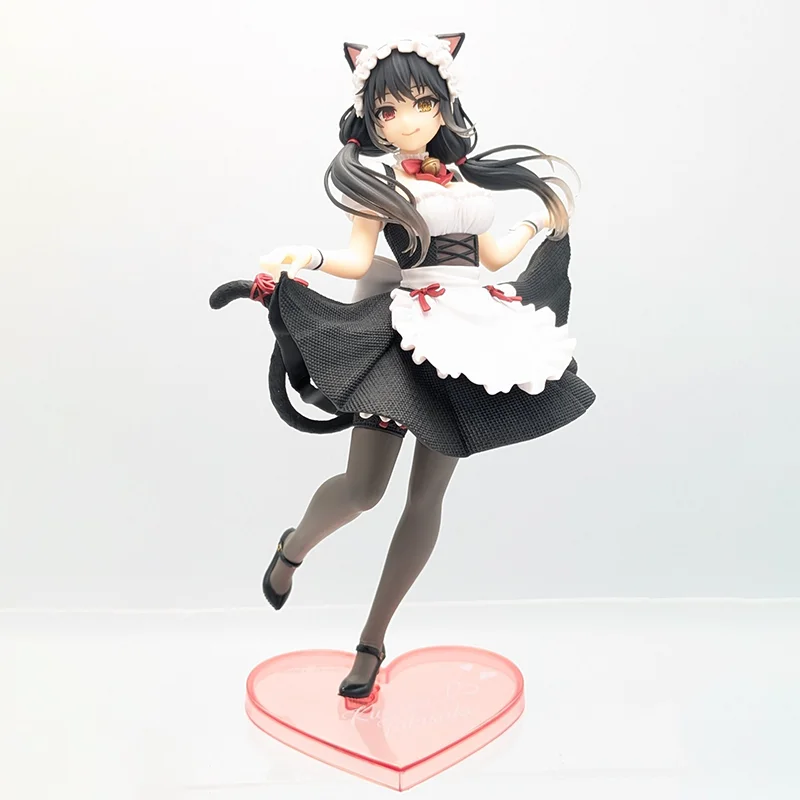 【100% Origina l】TAITO Date A Live V-Tokisaki Kurumi - Coreful Figure -Nekomimi Maid Ver. Karakter Kartun Model Seri Koleksi