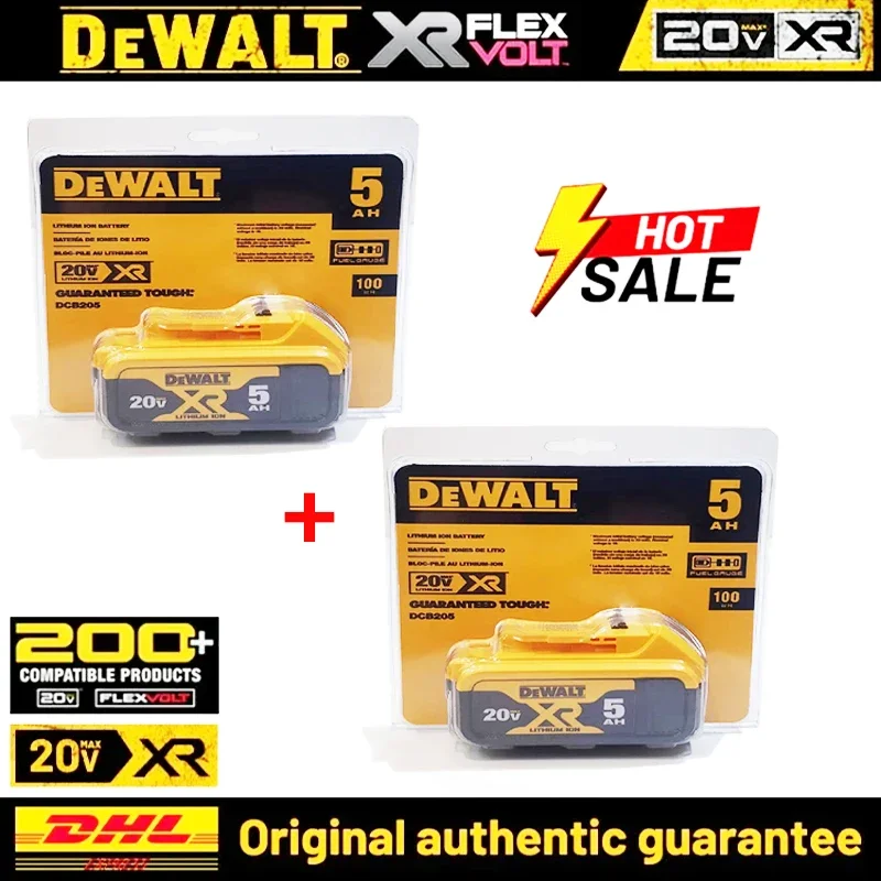 

100% Original 20V replacement for DEWALT batteries rechargeable 20V battery MAX Premium 5.0Ah Lithium Ion Power Tool Battery