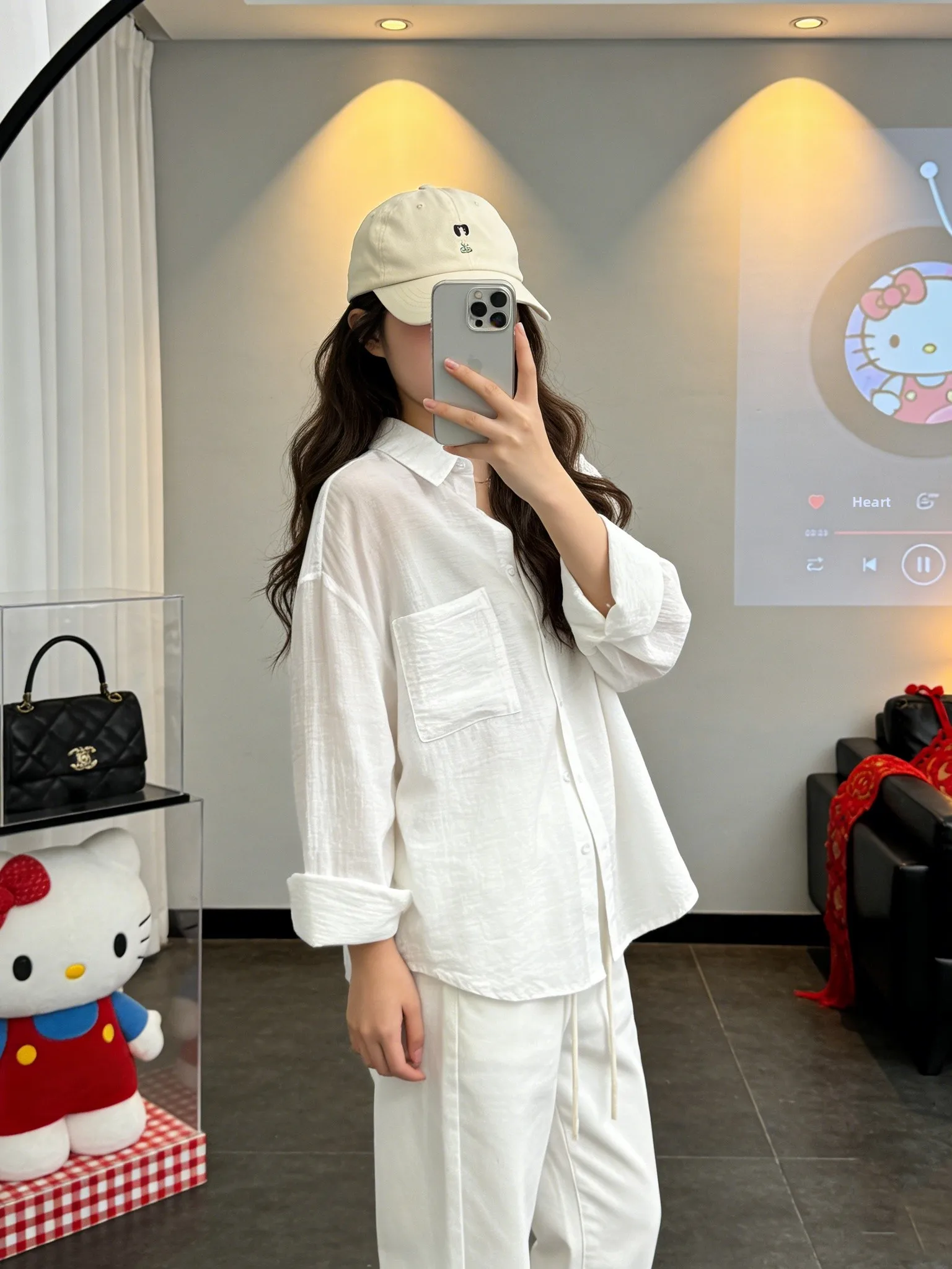 

White Cotton Linen Sun Protection Shirt Jacket Women's Spring Summer Thin Outerwear Open Cardigan Female Style Linen Top