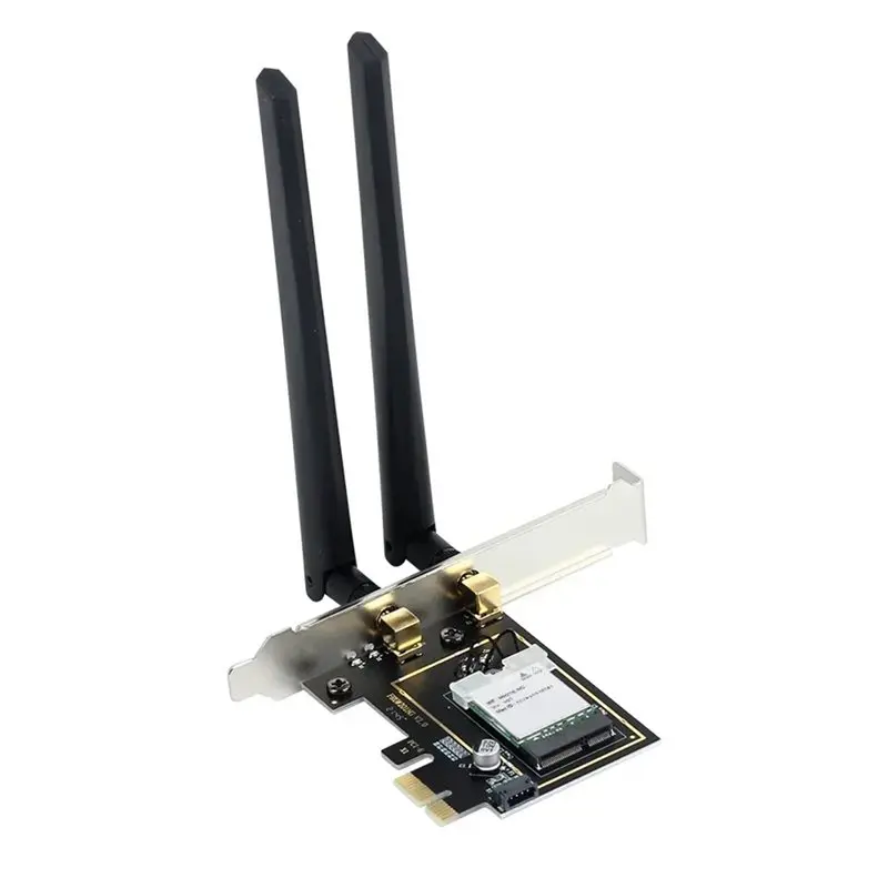 

Беспроводной адаптер PCIe Wi-Fi 6 1800 Мбит/с с Bluetooth 5.2, карта Wi-Fi для Win10/11