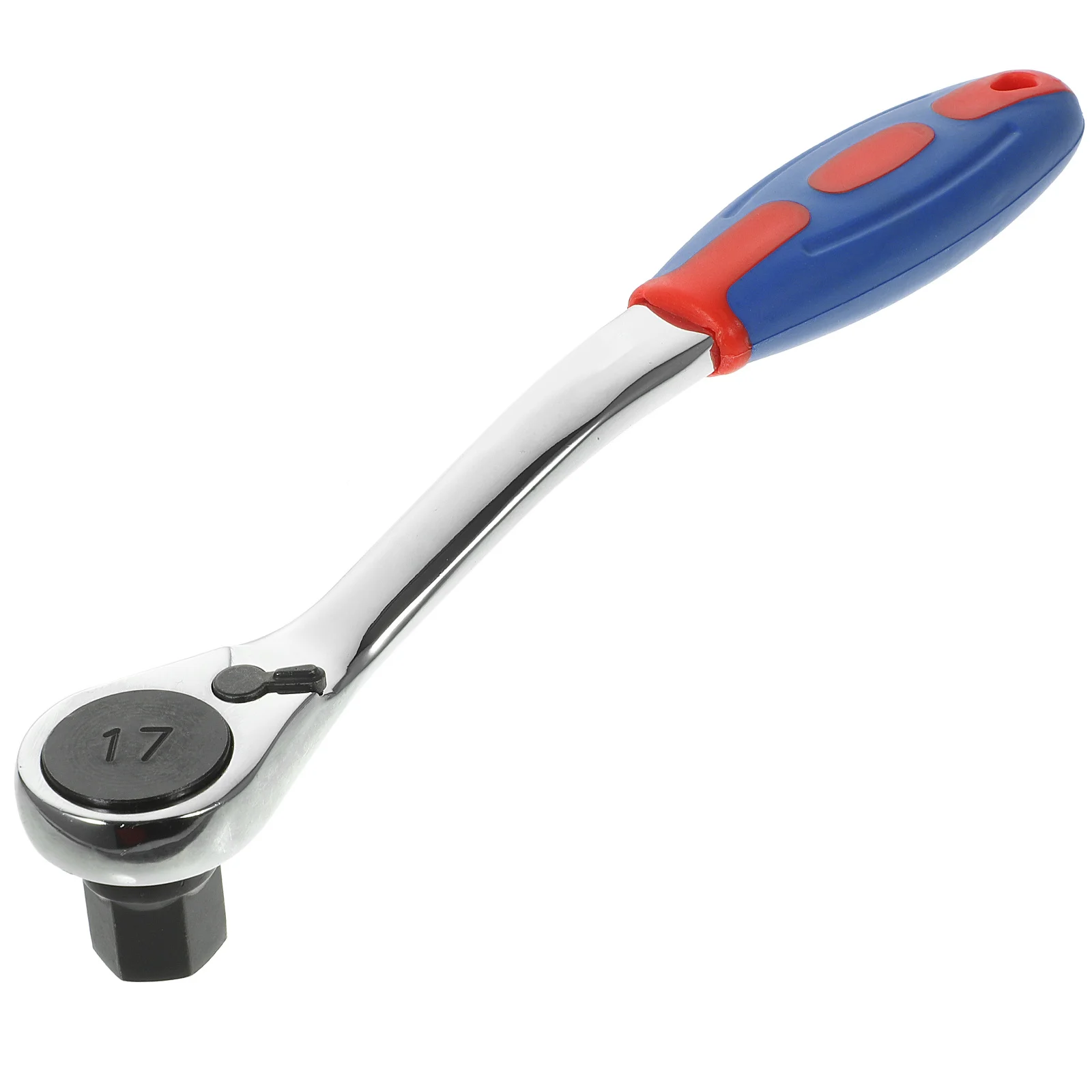 

17Mm Two Way Ratchet Wrench Round Head Quick Release For Tight Spaces Car Emergency Repair Hand Tool Ratchet Wrench Tool