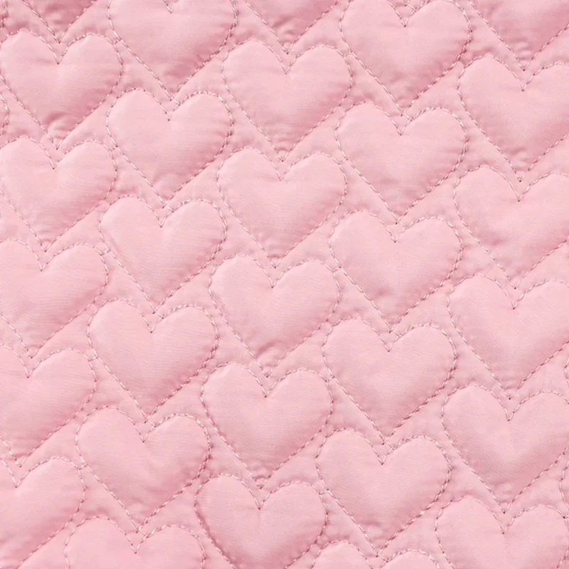 0.5m/1m 8 Colors Love Clip Cotton Quilted Fabric For Warm Jackets Bags Cotton Coats Bedding Pillows Handmade DIY Sewing Fabrics