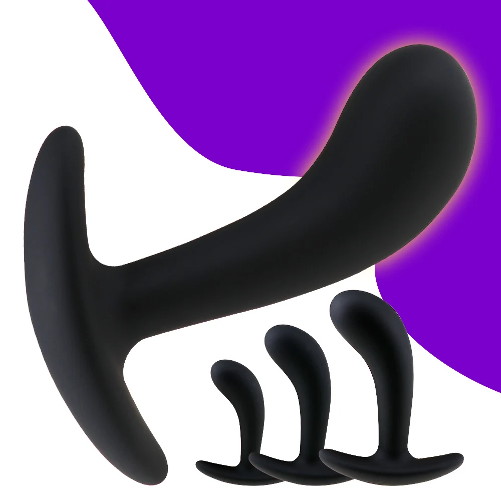 S/M/L Silicone Anal Plug Comfortable Long-Term Wear Butt Plug Training Set Sex Toy for Men Women Prostate Massage for Beginners