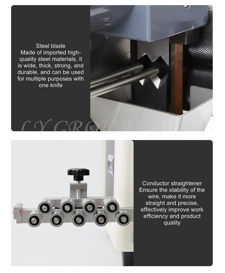 LY 806N أسلاك مزدوجة التلقائي شاشة تعمل باللمس تقشير تجريد آلة القطع مع وظيفة تويست ل 0.1-6mm2 AWG30 # -12 #