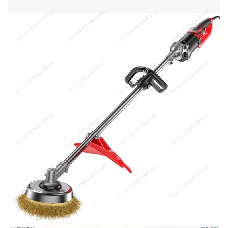 Electric Rust Remover Steel Structure Polisher Wire Brush I Beam Ship Hull Concrete Floor Grinder