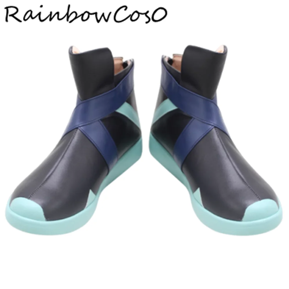 

Jett Han Sunwoo Обувь для косплея Сапоги Игра Аниме Вечеринка Хэллоуин RainbowCos0 W5345