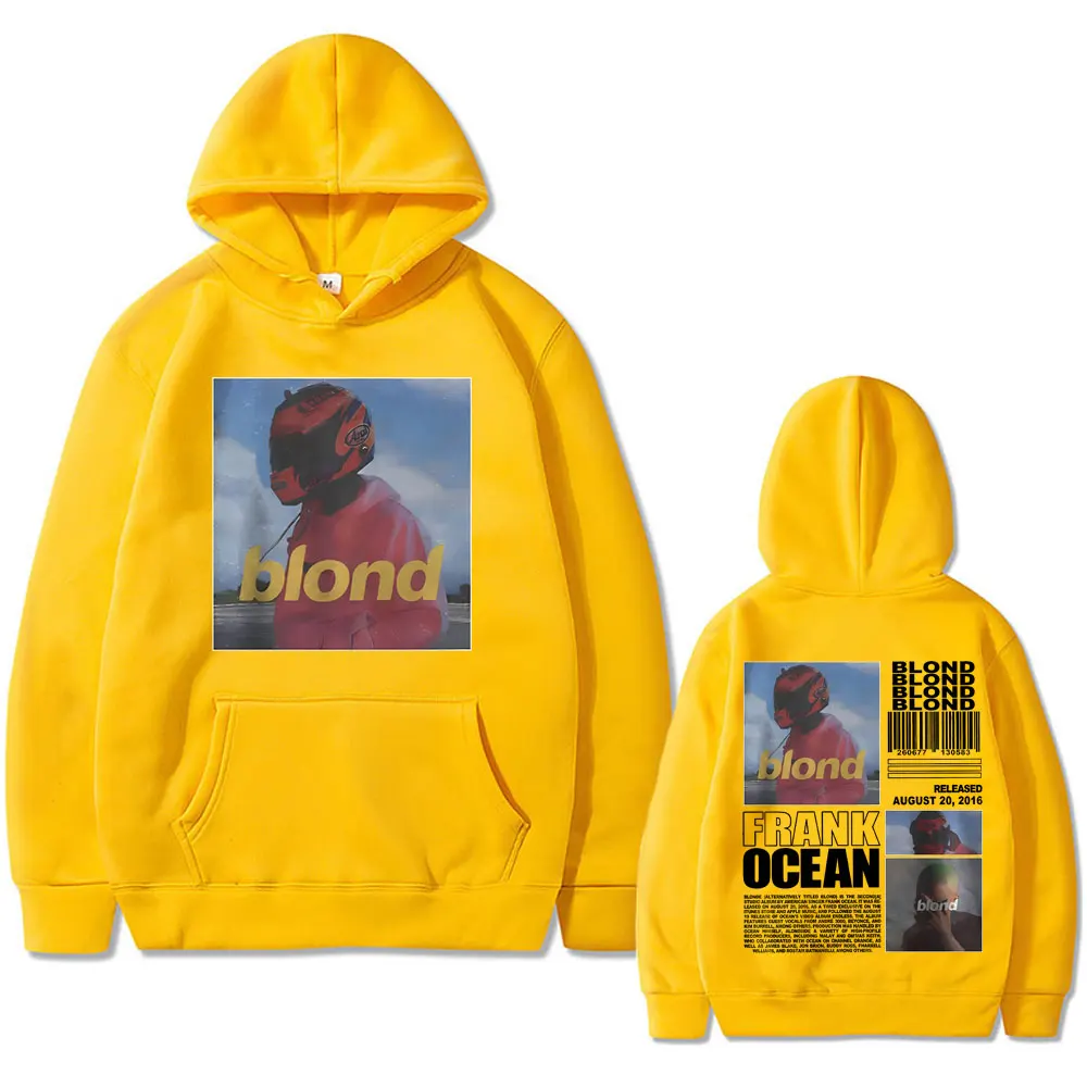 Sudadera con capucha de tendencia de rapero Frank Hip Hop para mujer, sudadera de gran tamaño con estampado de álbum Rubio, ropa con capucha Vintage a la moda