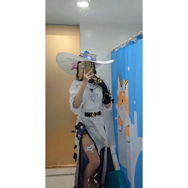 Constance Game Honkai：Star Rail Cosplay Costume The Dahlia Dress Hat Wig Gloves Shoes Christmas Party Women's Sexy New Uniform view 4