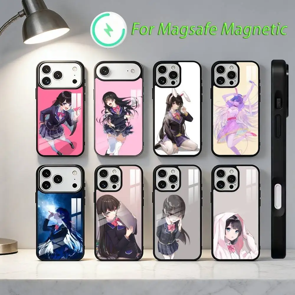 

Tsukino M-Mito VTuber Phone Case For iPhone17,16,15,14,13,12,11,Plus,Pro,Max For Magsafe Wireless Charging case
