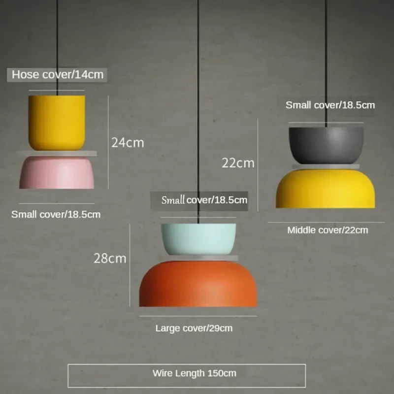 Lampe Suspendue Industrielle Rétro en Fer à Tête Unique, Luminaire Décoratif d'Nik, Lustre Coloré, Idéal pour un Salon ou une Salle à Manger