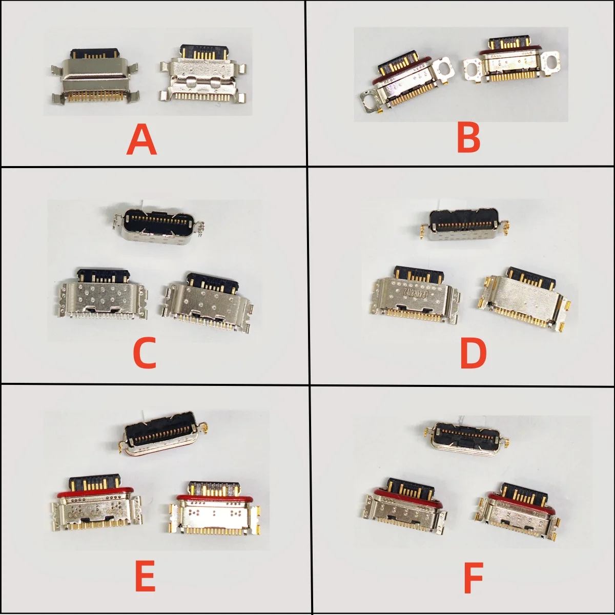 50pcs/Lot USB Charging Dock Port Charger Connector Type-C Plug For Redmi K50 10C Note 11 11E 11S 12 13 Pro Plus 4G 5G