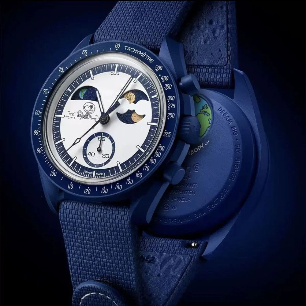 anime-fashion-snoopy-chronograph-quartz-watch-luminous-dial-nylon-strap-men-sports-wristwatch-cartoon-holiday-festival-gifts