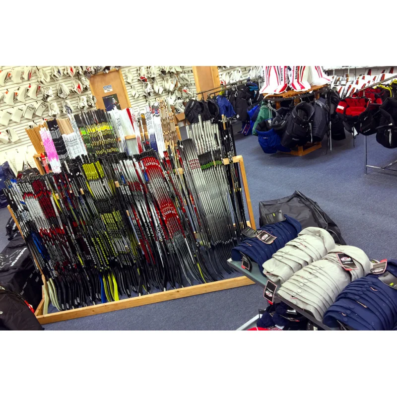 (customized)Icy Hockey Shop Interior Brilliant Design Hockey Stick RackHockey Protektor Display Furniture