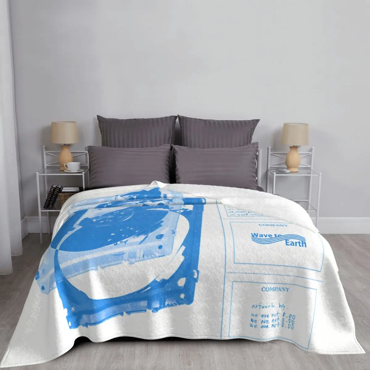 Wave To Earth Band K-pop Blanket Fleece Autumn/Winter Breathable Lightweight Thin Throw Blanket for Bed Couch Plush Thin Quilt