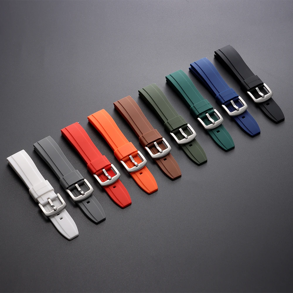 20mm 22mm Universelles wasserdichtes Gummiband für Rolex für Armani für Omega Armband Sport Silikon Uhrenarmband für Seiko Armband – Detail 6