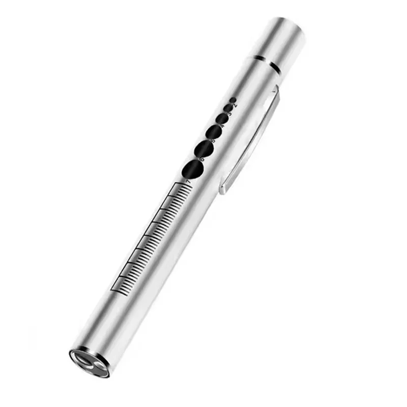 

ABVT-USB Rechargeable Mini Portable LED Flashlight Penlight Oral Pupil Handy Handheld Stainless Steel Torch Light