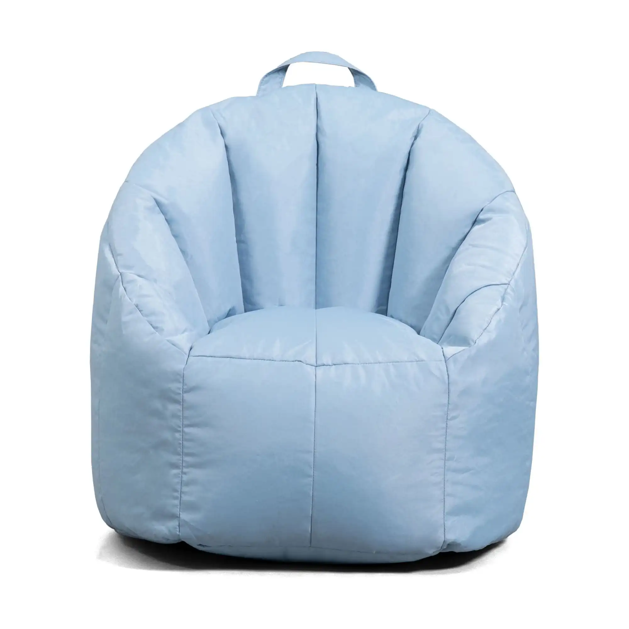 

Junior Kids Bean Bag Chair, 1.5 Feet Durable Polyester Nylon Blend Bean Bag Sofa Couch, Blue Fog