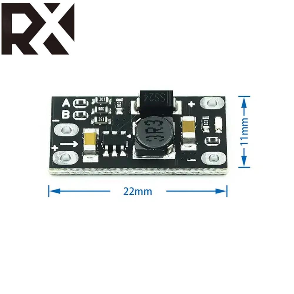5PCS Mini DC-DC Boost Step Up Converter Board Power Module 3.7V to 12V Voltage Regulator PCB Board Lithium Battery Booste