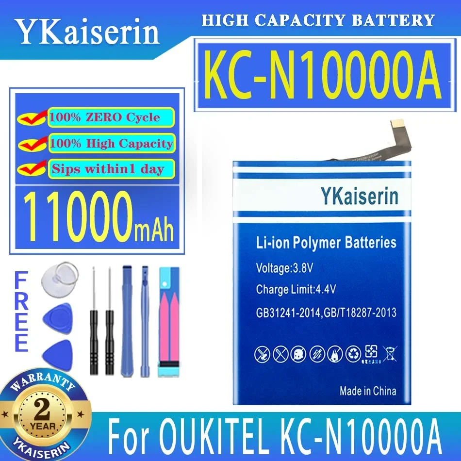 

YKaiserin Battery KCN10000A 11000mAh For OUKITEL KC-N10000A Bateria