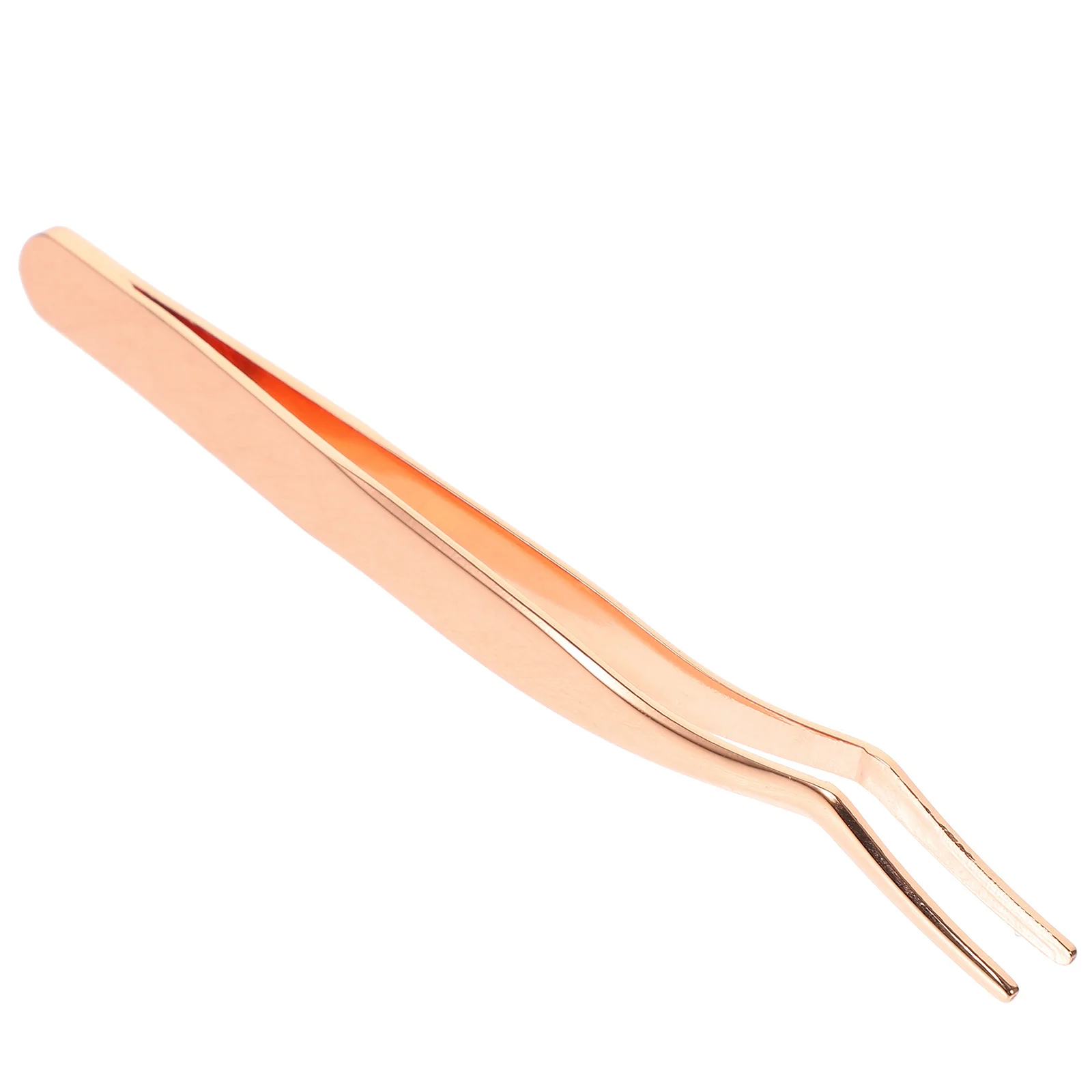 

Eyelash Applicator Tool for False Lashes Removal and Application Curved Tip Stainless Steel Lash Tweezers Extension Clip