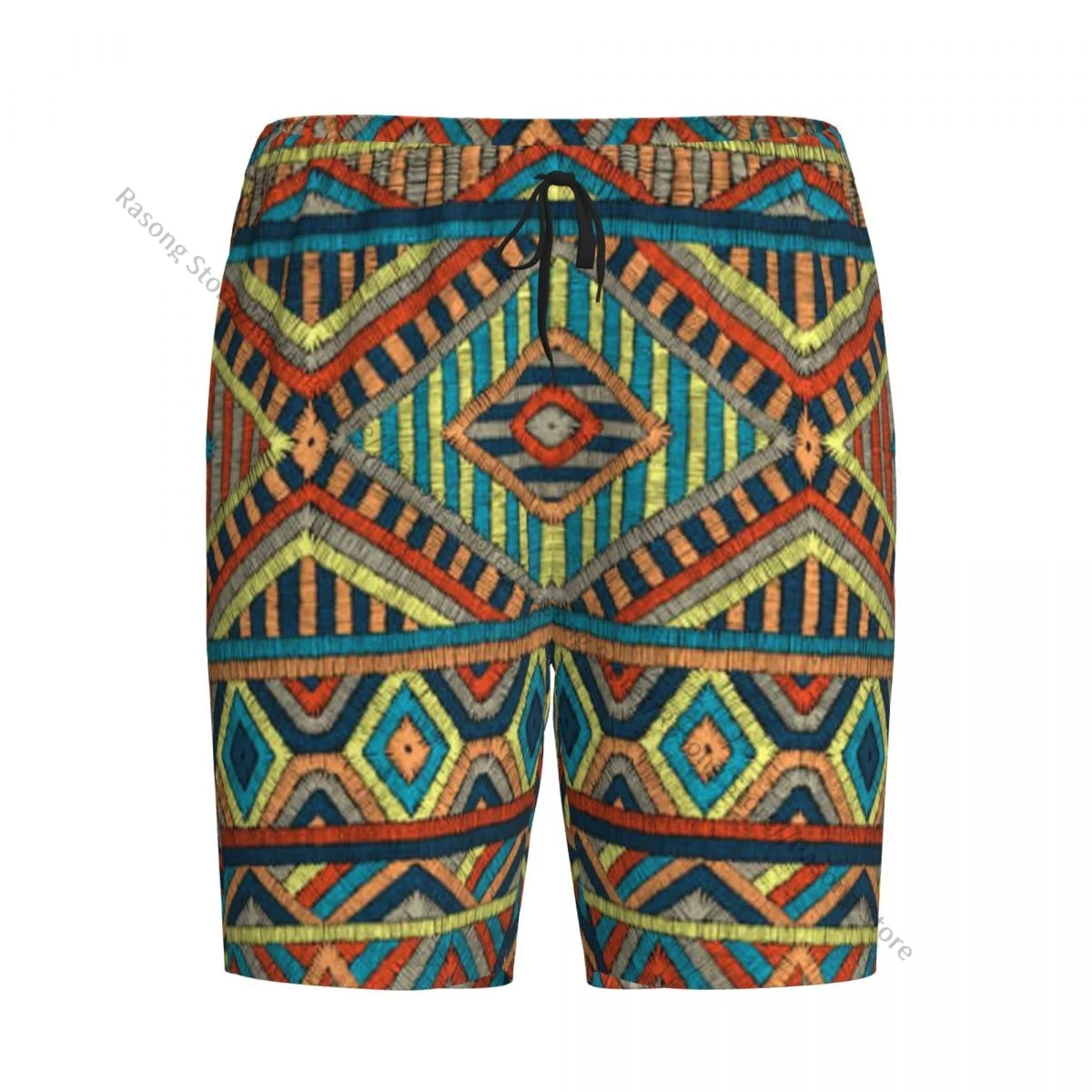 

Men's Short Sleep Pants Geometric Colorful Ethnic Tribal Motifs Mens Pajamas Pants Sleepwear