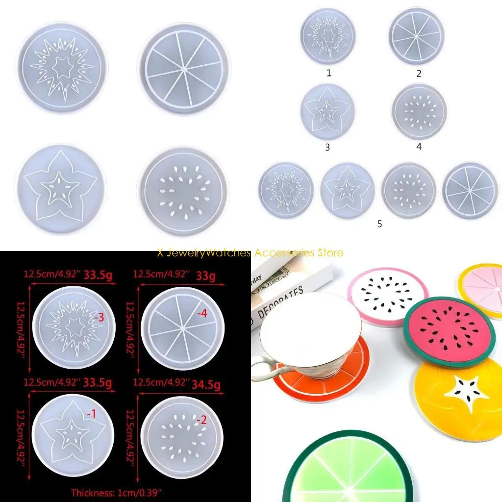 

31KD форма для подставки для фруктов из эпоксидной смолы «сделай сам», форма для арбуза, апельсина, карамболы, киви, подставка