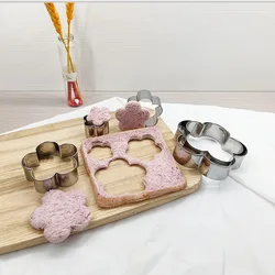 Stainless Steel Cookie Biscuit DIY Mold Star Heart Round Flower Shape Cutter Baking Mould Tools