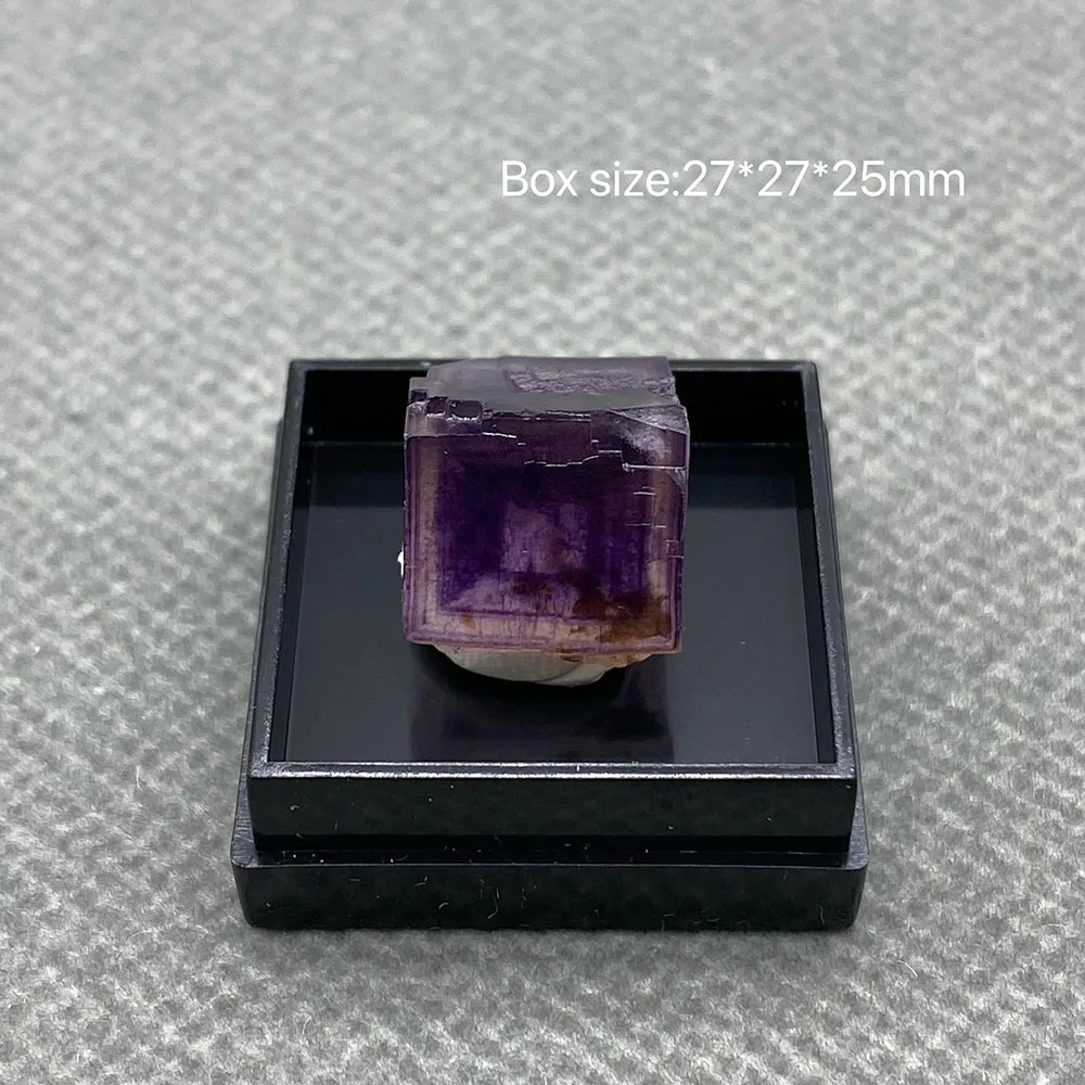 100% Natural Purple Window Fluorite Crystal Raw Stone Specimen Collection from Anhui, China