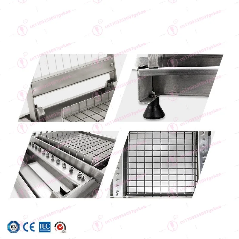 Double Blade 304 Stainless Steel Raw Chocolate Cutter Manual Slicing & Cutting Machine for Candy Chocolate