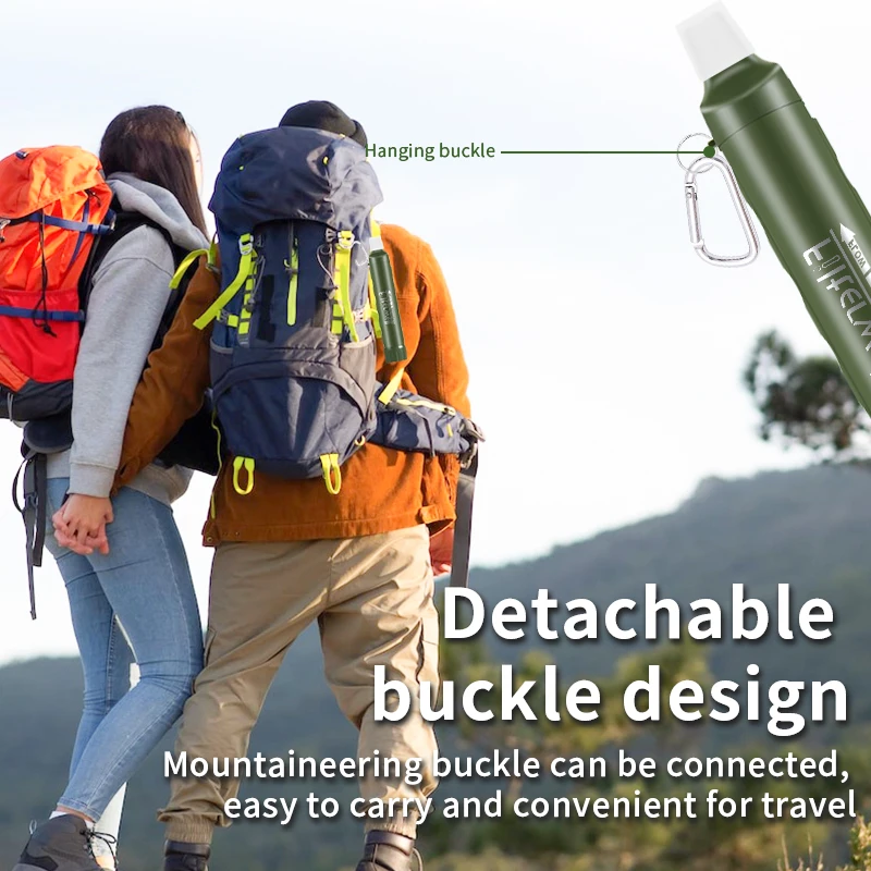 Filterwell Personal Camper Depuratore d'acqua Filtro Paglia Portatile Sopravvivenza all'aperto Escursione Bere Prodotti di emergenza per i viaggi