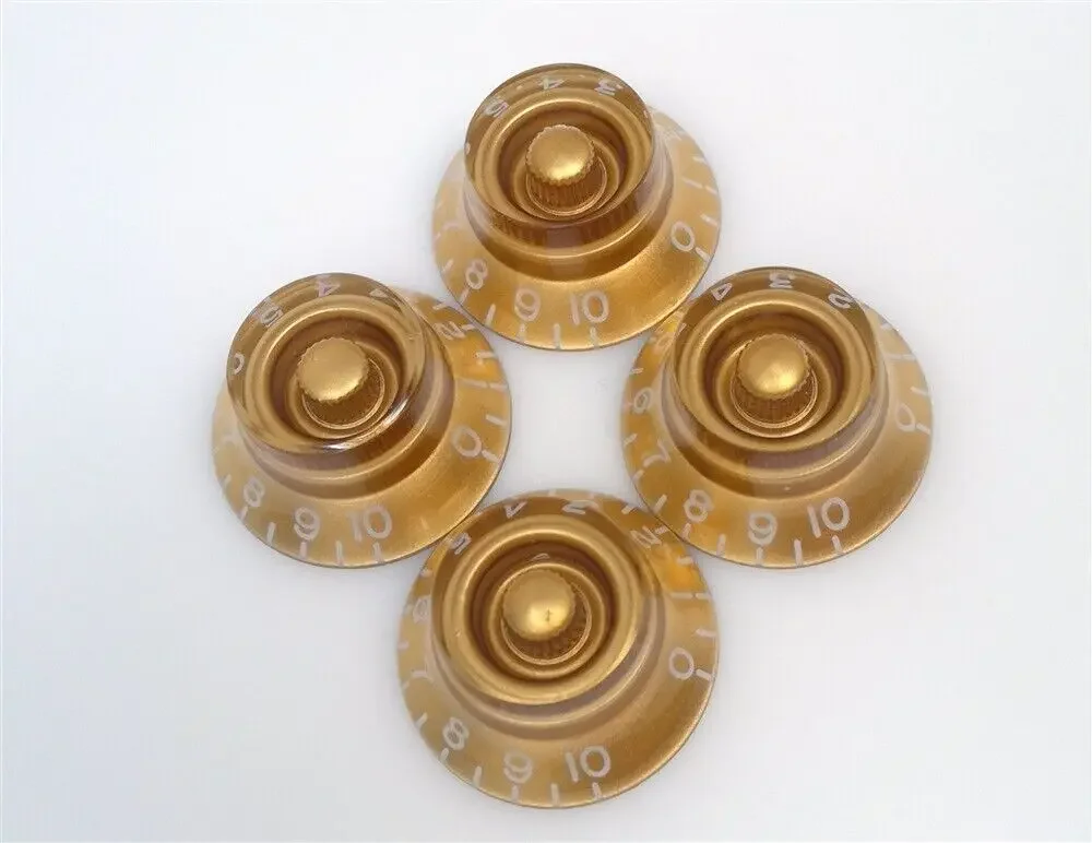 4pk-Gold Top Hat Knob