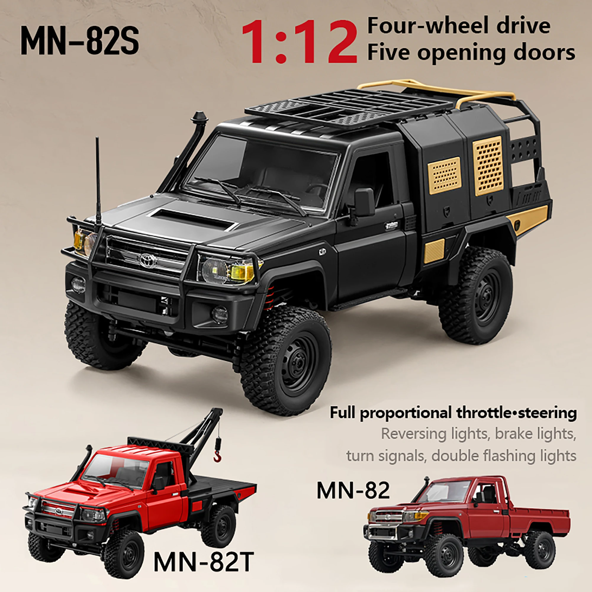 Rc Hobby Grade Truck - MN MODEL MN82/LC79 Series 1/12 RC
