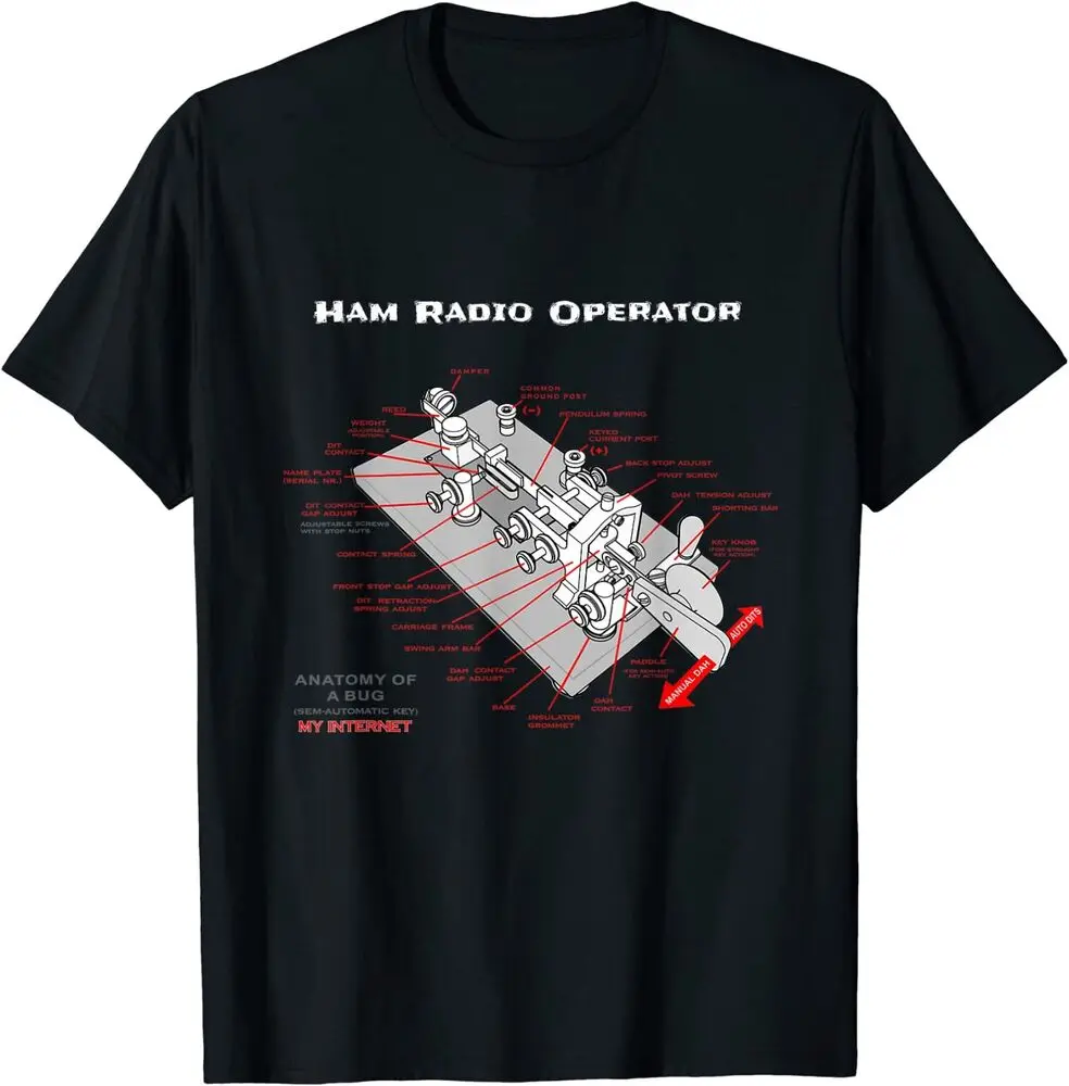 Ham Radio Operator Morse Code Key T-Shirt Anime Graphic T-shirts For Men Clothing Women Short Sleeve Tees