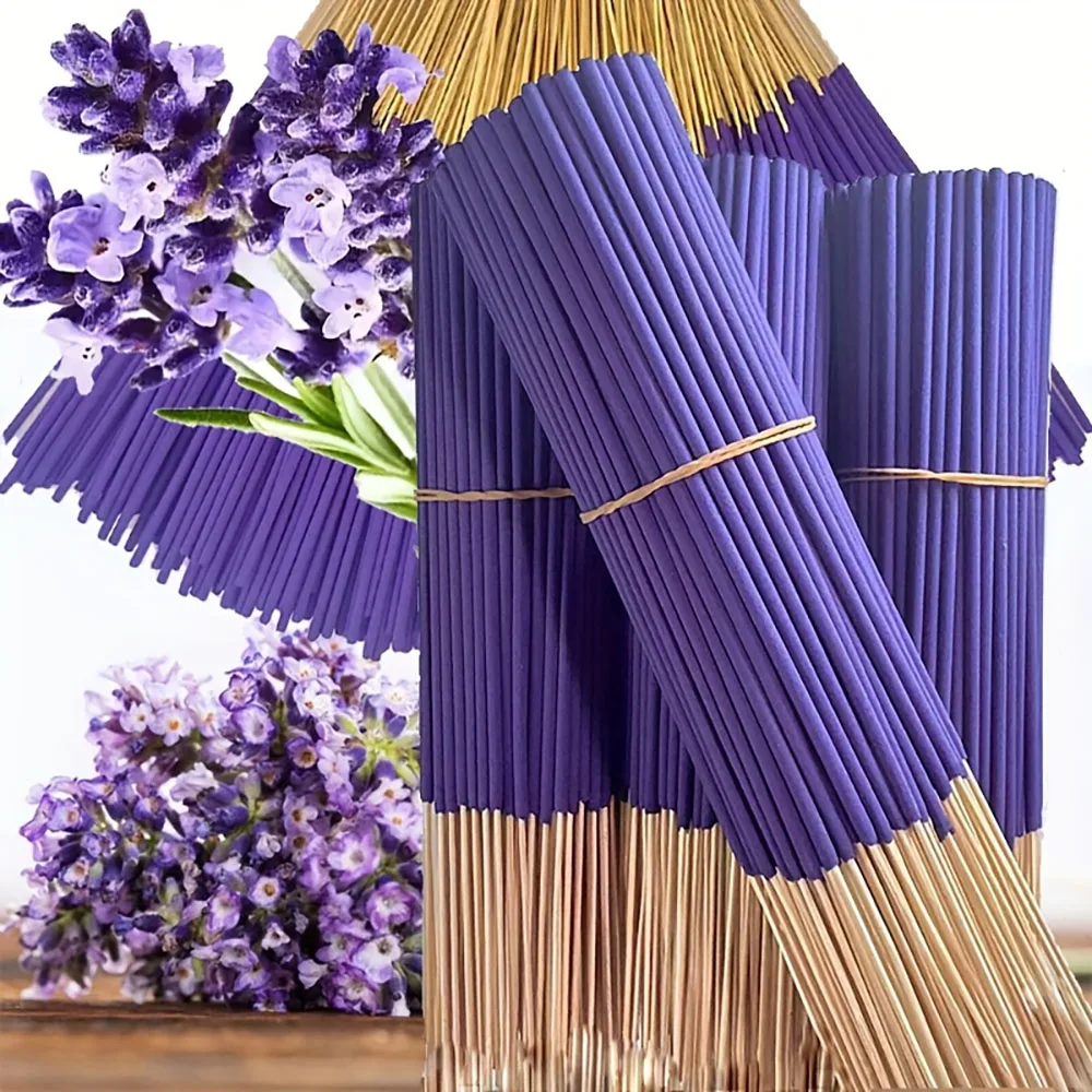 Lavender Scented Stick Set, Available in Packs of 20/50/100/200/400, Length 8.66inch , Home and Office Air Freshener, Relaxing Aromatherapy Gift for Christmas and Holidays