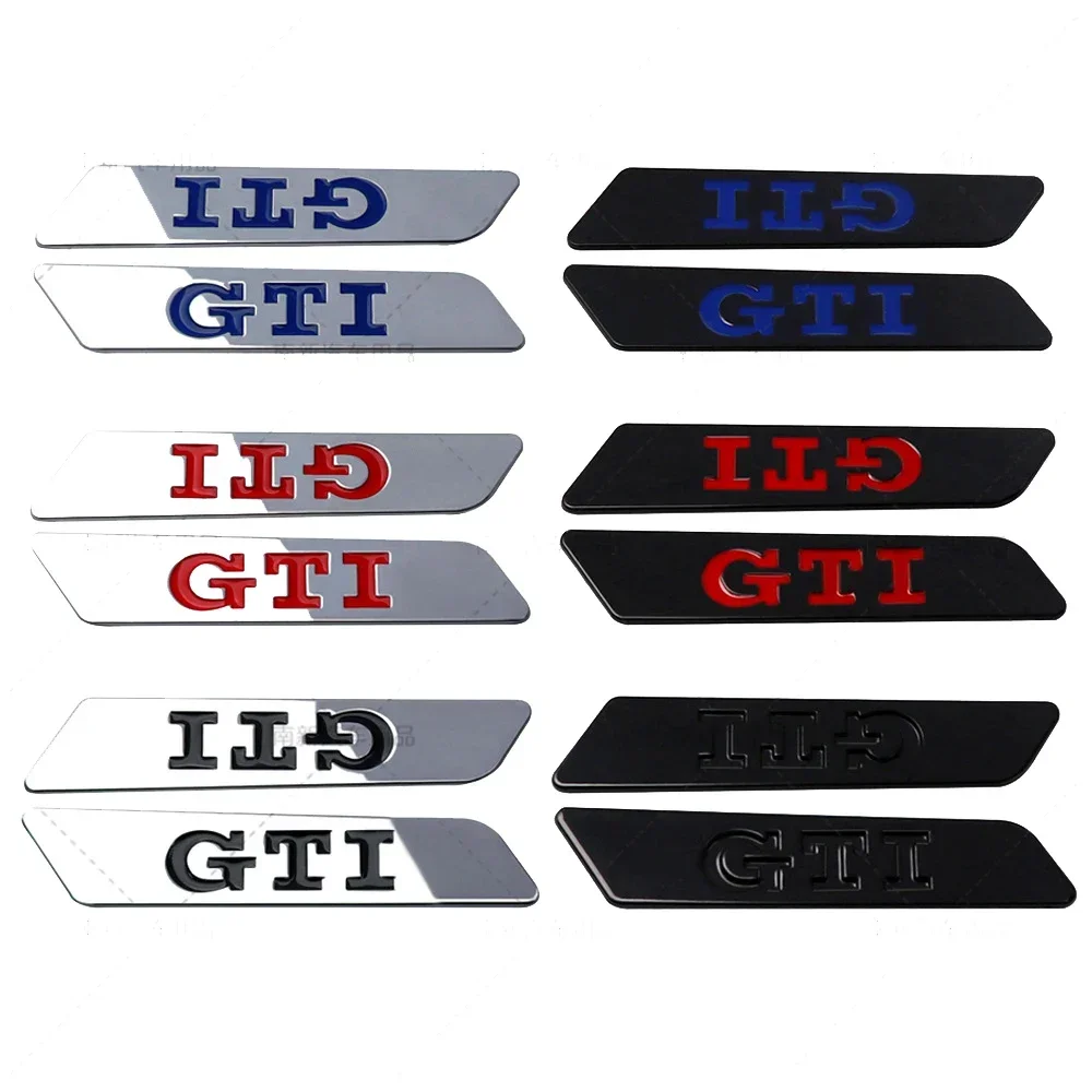 

Metal Car Side Emblem Fender Badge Bumper Strip Stickers for Volkswagen GTI MK3 MK5 Passat Polo Golf Jetta Tiguan Beetle Touran